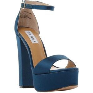Steve Madden Teal Gonzo Platform Heels
